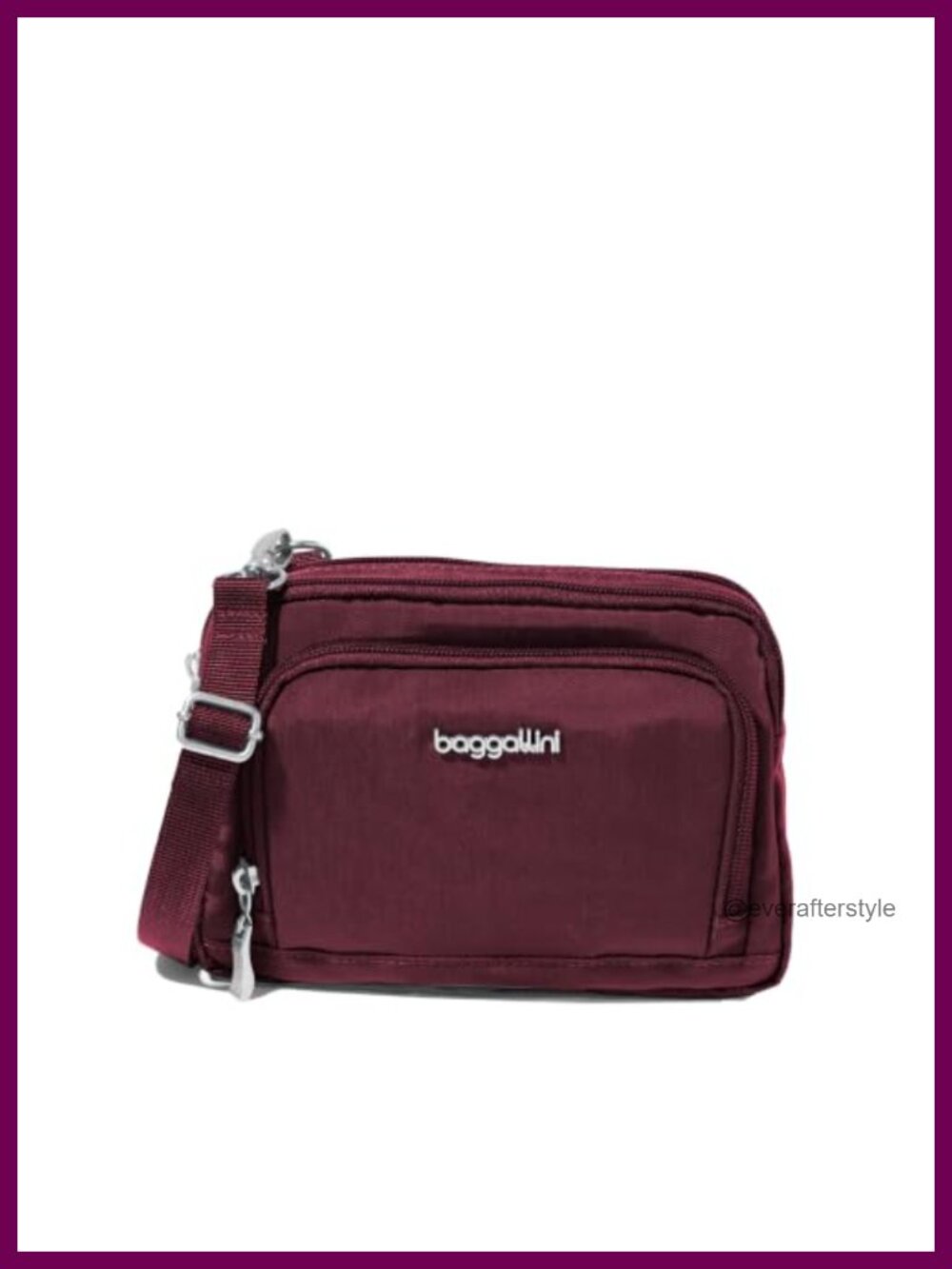 Baggallini Trifecta RFID Wallet Crossbody Water Repellent Convertible Belt Bag